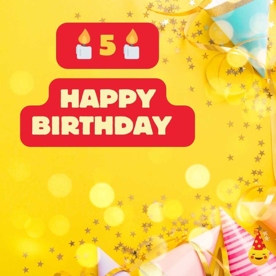 birthday wishes for my 5 years old son