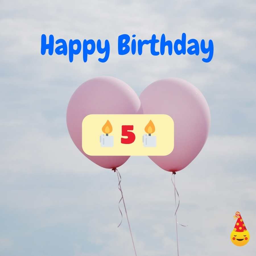 birthday wishes 5 year boy