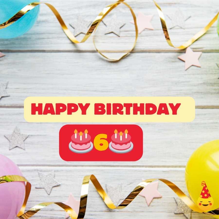 birthday wishes for 6 years girl