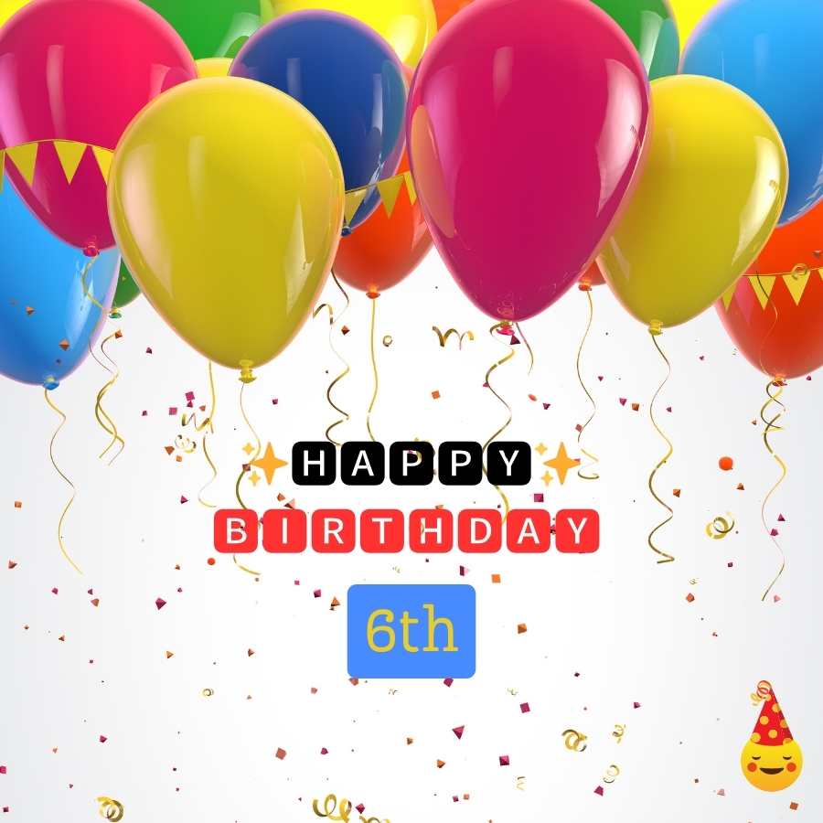 happy birthday 6 jahre junge